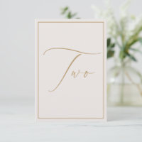 Elegante Minimalistische ivorische Kalligrafie-Tis