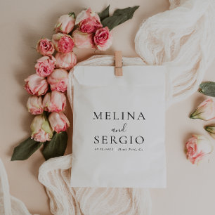 Elegante Minimalistische Kalligrafie-Gastgeschenk  Geschenktütchen