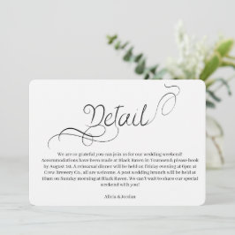 Elegante minimalistische Kalligrafie-Hochzeitseinl Einladung