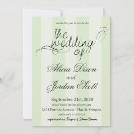 Elegante minimalistische Kalligrafie-Hochzeitseinl Einladung