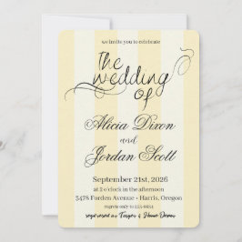Elegante minimalistische Kalligrafie-Hochzeitseinl Einladung