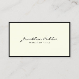 Elegante minimalistische Kalligrafie-Schrift Luxus Visitenkarte