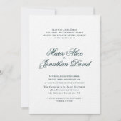 Elegante Minimalistische Kalligrafie-SkriptWedding Einladung (Vorderseite)