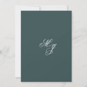 Elegante Minimalistische Kalligrafie-SkriptWedding Einladung (Rückseite)