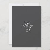 Elegante Minimalistische Kalligrafie-SkriptWedding Einladung (Rückseite)