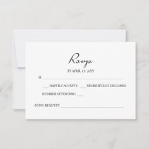 Elegante Minimalistische Kalligrafie White Wedding