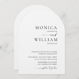 Elegante Minimalistische Kalligraphie-Hochzeit Einladung