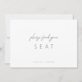 Elegante Minimalistische Kalligraphie Suchen Sie I (Vorderseite)