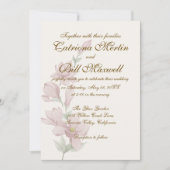 Elegante Minimalistische klassische Hochzeitseinla Einladung (Vorderseite)