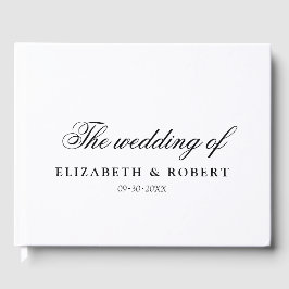 Elegante Minimalistische klassische zistische Zwic Gästebuch