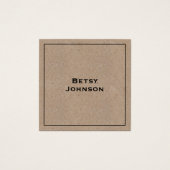 Elegante Minimalistische Kraft Paper Style Busines (Vorderseite)
