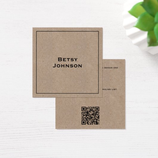 Elegante Minimalistische Kraft Paper Style Busines (Schreibtisch)