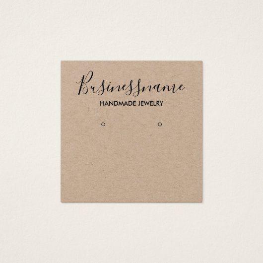 Elegante minimalistische Kraftohrring-Display-Kart (Vorderseite)