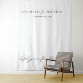 Elegante Minimalistische Kunst, Dichtung und Musik Wandteppich (Beispiel)