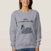 Elegante Minimalistische Kunst Sweatshirt (Vorderseite)
