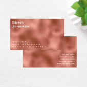 Elegante Minimalistische Kupfermetallic-Visitenkar (Schreibtisch)