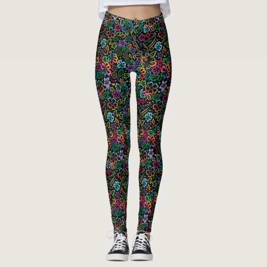Elegante Minimalistische Lebensweise Leggings (Vorderseite)