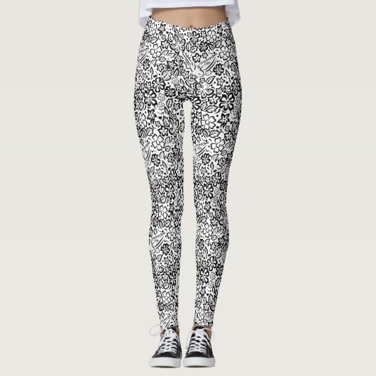 Elegante Minimalistische Lebensweise Leggings (Vorderseite)