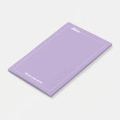Elegante Minimalistische, Lila anpassbare Post-it Klebezettel (angewinkelt)