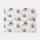 Elegante Minimalistische Linie Kunst, Dichtung und Fußmatte (Vorderseite)