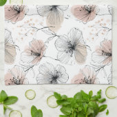 Elegante Minimalistische Linie Kunst, Dichtung und Geschirrtuch (Gefaltet)