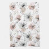 Elegante Minimalistische Linie Kunst, Dichtung und Geschirrtuch (Vertikal)