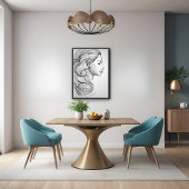 Elegante Minimalistische Linie Locarno Poster