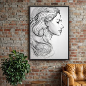 Elegante Minimalistische Linie Locarno Poster