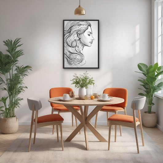 Elegante Minimalistische Linie Locarno Poster