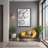 Elegante Minimalistische Linie Locarno Poster