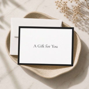 Elegante minimalistische Luxus-Boutique-Geschenkka
