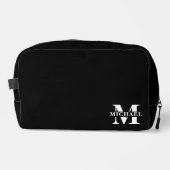 Elegante Minimalistische Mit Monogramm Trauzeugen Waschbeutel (Vorderseite)