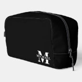 Elegante Minimalistische Mit Monogramm Trauzeugen Waschbeutel (Rechte Ecke)