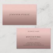 Elegante Minimalistische moderne Berufliche Vorlag Visitenkarte (Vorne/Hinten)