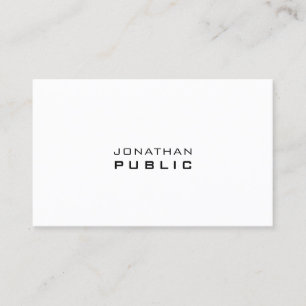 Elegante minimalistische moderne Berufliche Vorlag Visitenkarte