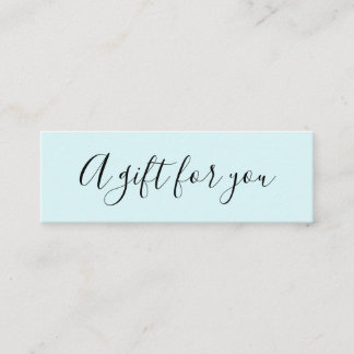 Elegante minimalistische moderne Discount-Karte Mini Visitenkarte