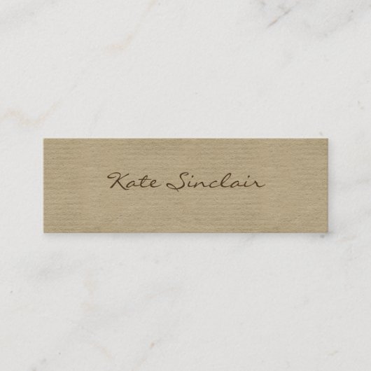 Elegante Minimalistische Moderne stilvolle Mini Mi Mini Visitenkarte (Vorderseite)