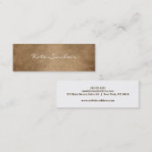 Elegante Minimalistische Moderne stilvolle Mini Mi Visitenkarte (Vorne/Hinten)