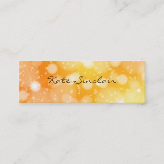 Elegante Minimalistische Moderne stilvolle Mini Mini Visitenkarte (Vorderseite)