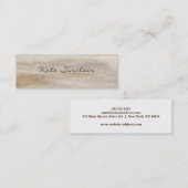 Elegante Minimalistische Moderne, stilvolle Mini Mini Visitenkarte (Vorne/Hinten)