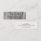 Elegante Minimalistische Moderne stilvolle Mini Mini Visitenkarte (Vorne/Hinten)