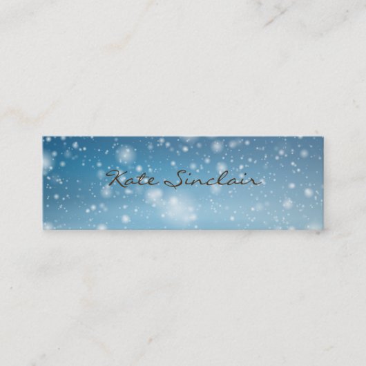 Elegante Minimalistische Moderne stilvolle Mini Mini Visitenkarte (Vorderseite)