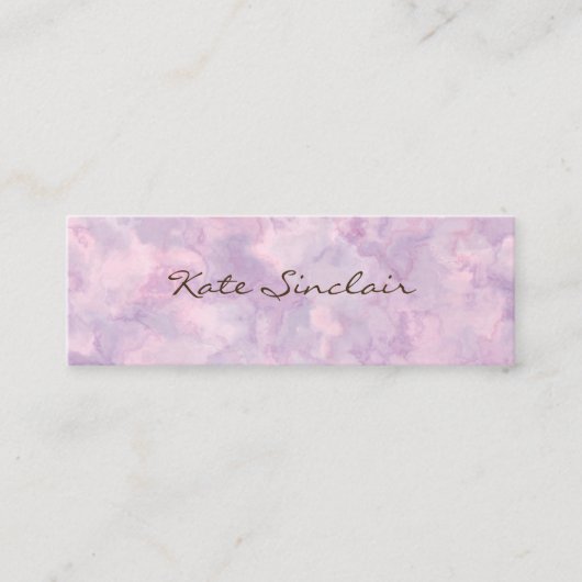 Elegante Minimalistische Moderne stilvolle Mini Mini Visitenkarte (Vorderseite)