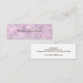 Elegante Minimalistische Moderne stilvolle Mini Mini Visitenkarte (Vorne/Hinten)