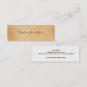 Elegante Minimalistische Moderne stilvolle Mini Mini Visitenkarte (Vorne/Hinten)