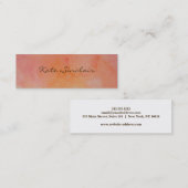 Elegante Minimalistische Moderne stilvolle Mini Mini Visitenkarte (Vorne/Hinten)