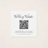 Elegante Minimalistische moderne Website-Karte für (Vorderseite)