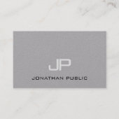 Elegante Minimalistische Monogram Schlicht Luxury  Visitenkarte (Vorderseite)