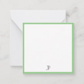 Elegante Minimalistische Monogramm Moderne Vorlage (Rückseite)