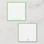 Elegante Minimalistische Monogramm Moderne Vorlage (Vorne/Hinten)